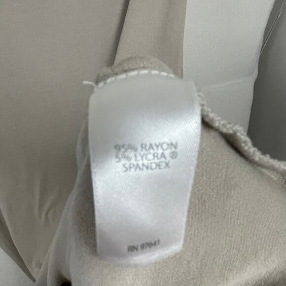 J Jill Wearever Tank Top 2X Beige Taupe Scoop Neck Stretch Soft Travel Lounge - Picture 9 of 11